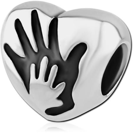 SURGICAL STEEL BEAD 5.0-5.2 MM HOLE - HAND IMPRESSION