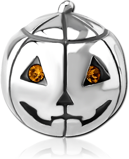 SURGICAL STEEL JEWELED BEAD 5.0 - 6.0 MM HOLE