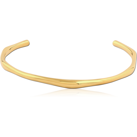 GOLD PVD COATED SURGICAL STEEL BANGLE