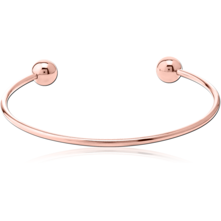 ROSE GOLD PVD COATED SURGICAL STEEL BANGLE