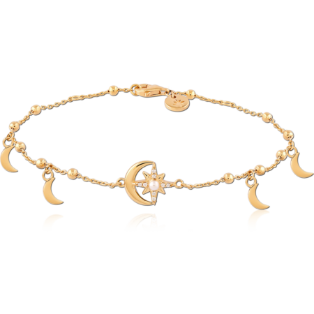 STERLING SILVER 925 18K GOLD PLATED BRACELET