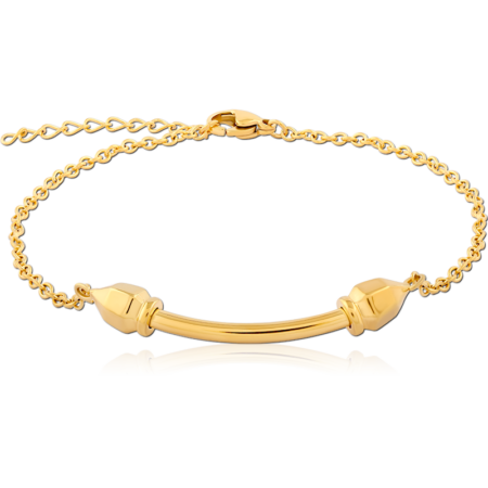 GOLD PVD COATED SURGICAL STEEL BRACELET