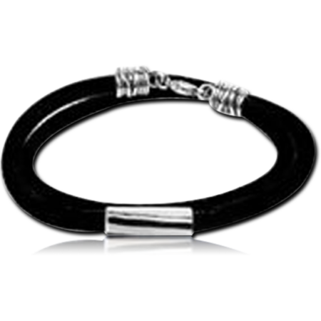 LEATHER BRACELET WITH BEADS