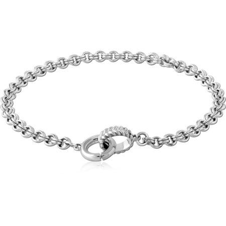 STERLING SILVER 925 RHODIUM PLATED JEWELED BRACELET