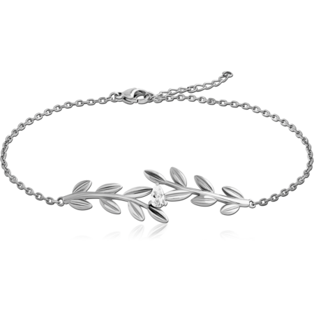 SURGICAL STEEL JEWELED BRACELET