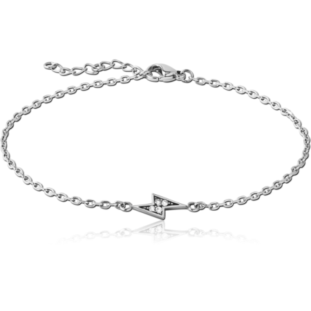 SURGICAL STEEL JEWELED BRACELET