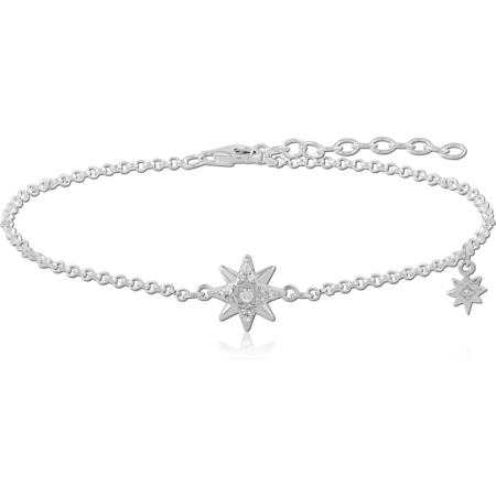 STERLING SILVER 925 JEWELED BRACELET