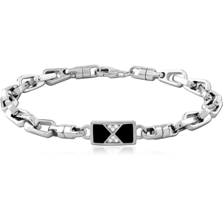 STERLING SILVER 925 JEWELED BRACELET