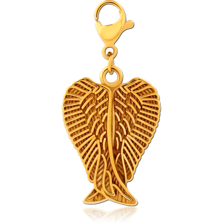 SURGICAL STEEL CHARM WITH LOBSTER LOCKER