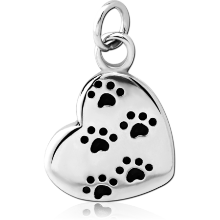 SURGICAL STEEL CHARM - HEART