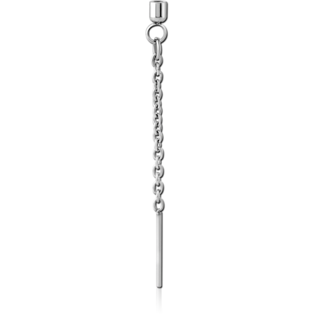SURGICAL STEEL SCREW ON CHARM WITH MICRO THREADED CUP