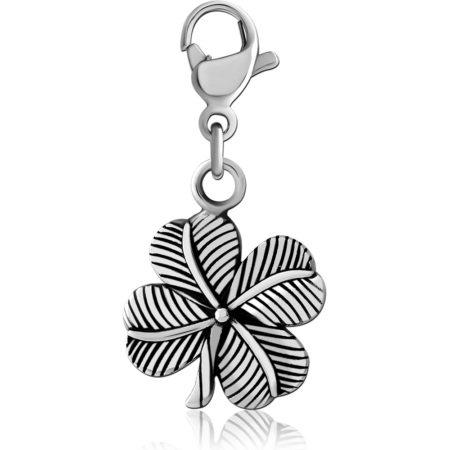 SURGICAL STEEL CHARM WITH LOBSTER LOCKER