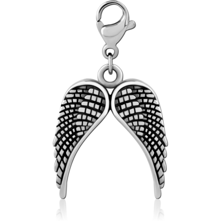 SURGICAL STEEL CHARM WITH LOBSTER LOCKER