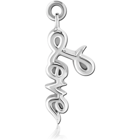 SURGICAL STEEL CHARM - LOVE