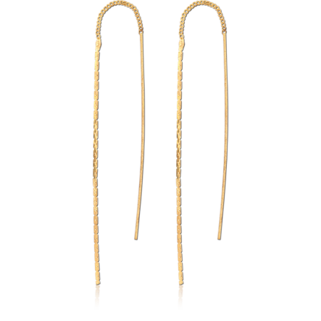 STERLING SILVER 925 GOLD PLATED 18K EARRINGS