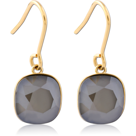 STERLING SILVER 925 GOLD PLATED 18K EARRINGS PAIR