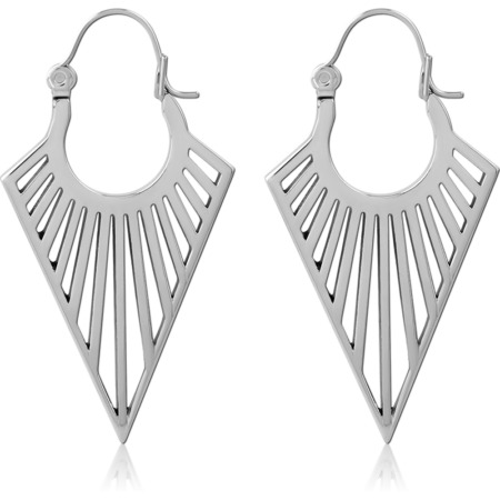 SURGICAL STEEL HOOP EARRINGS PAIR