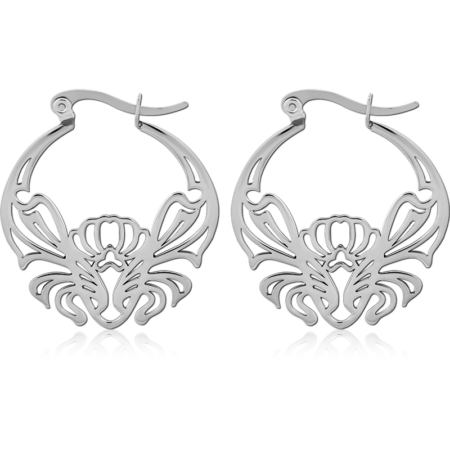 SURGICAL STEEL HOOP EARRINGS PAIR