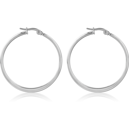 SURGICAL STEEL HOOP EARRINGS PAIR