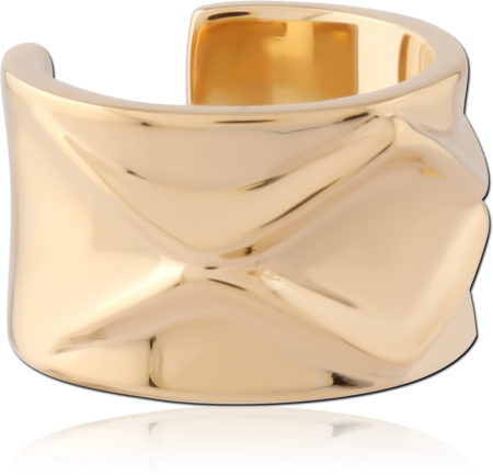 GOLD PVD 18K COATED SURGICAL STEEL EAR CUFF