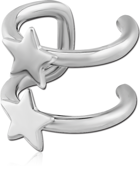 SURGICAL STEEL ILLUSION EAR CUFF