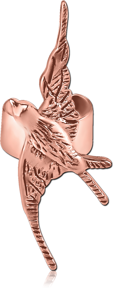 ROSE GOLD PVD COATED SURGICAL STEEL EAR CUFF - BIRD