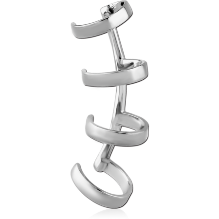 SURGICAL STEEL EAR CUFF - FOUR STRIPES
