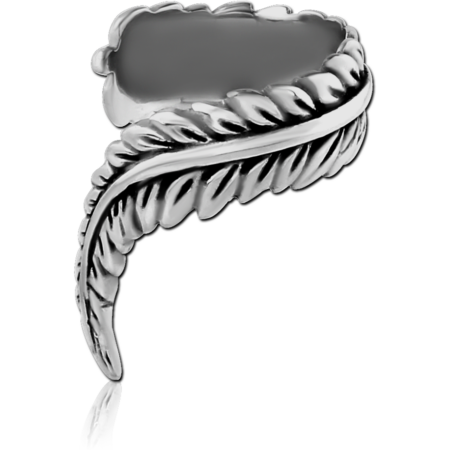 SURGICAL STEEL EAR CUFF - FEATHER