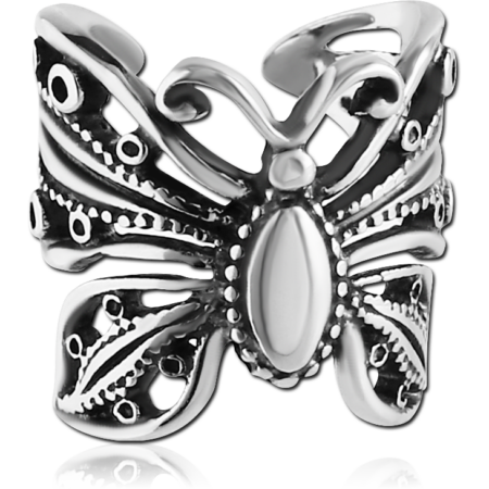 SURGICAL STEEL EAR CUFF - FANCY BUTTERFLY