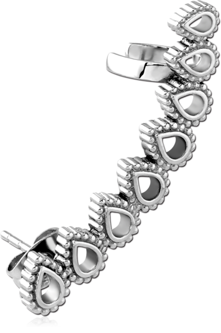 SURGICAL STEEL EAR CUFF - DROPS