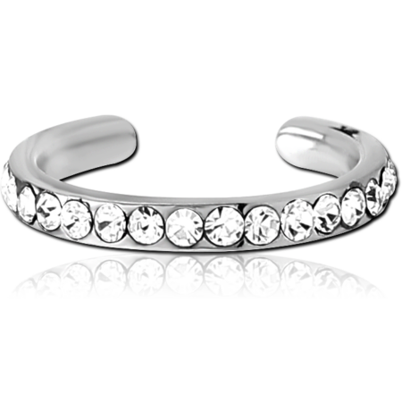 SURGICAL STEEL JEWELED EAR CUFF