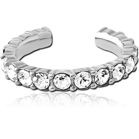 SURGICAL STEEL JEWELED EAR CUFF
