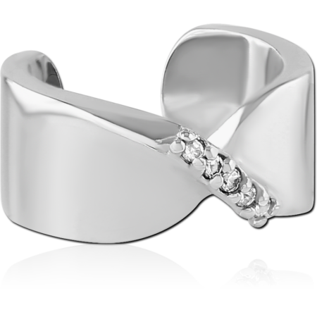 SURGICAL STEEL JEWELED EAR CUFF