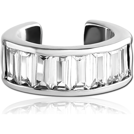 SURGICAL STEEL JEWELED EAR CUFF