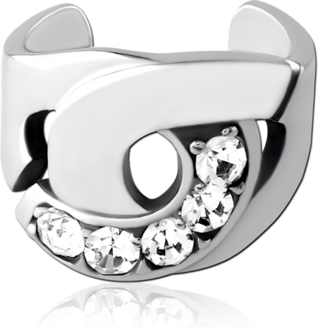 SURGICAL STEEL JEWELED EAR CUFF