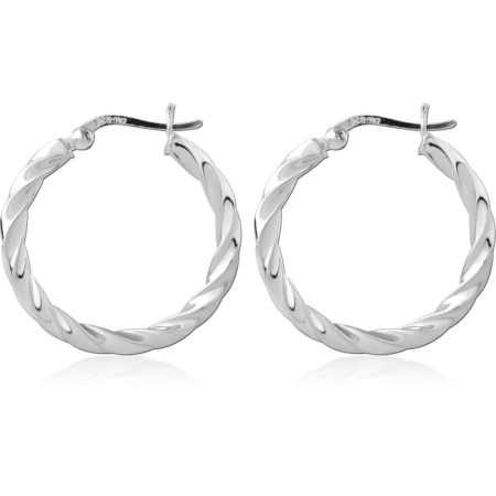 STERLING SILVER 925 PLATED HOOP EARRINGS