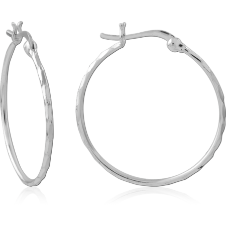 STERLING SILVER 925 PLATED HOOP EARRINGS