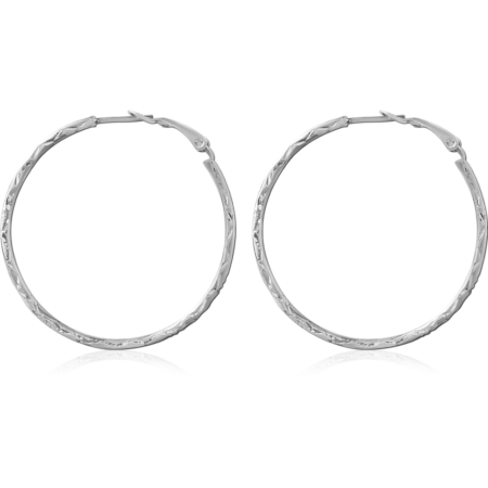 STERLING SILVER 925 PLATED HOOP EARRINGS