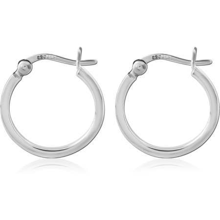 STERLING SILVER 925 PLATED HOOP EARRINGS