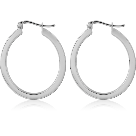 STERLING SILVER 925 PLATED HOOP EARRINGS