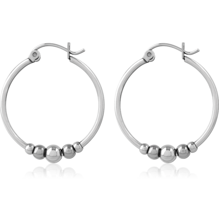 SURGICAL STEEL WIRE HOOP EARRINGS