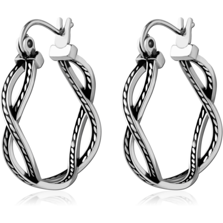 SURGICAL STEEL WIRE HOOP EARRINGS