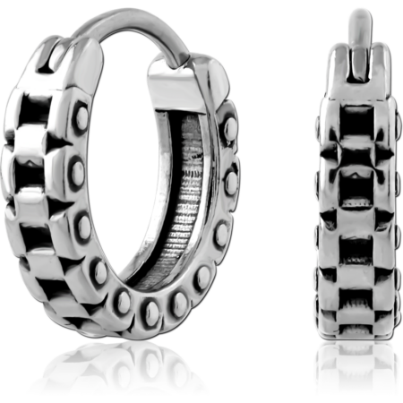 SURGICAL STEEL HOOP EARRINGS PAIR