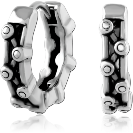 SURGICAL STEEL HOOP EARRINGS PAIR