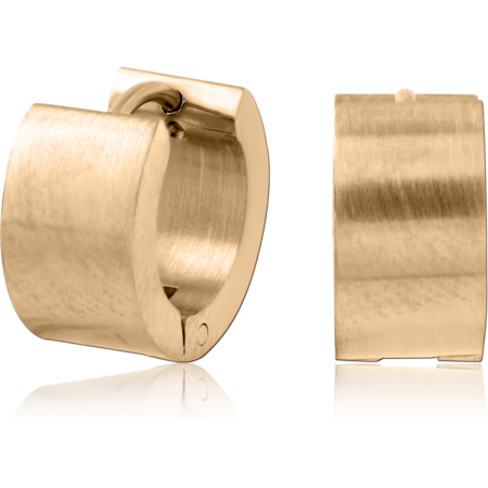 GOLD PVD 18K COATED STAINLESS STEEL HUGGIES PAIR