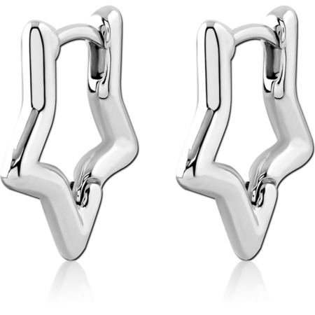 STERLING SILVER 925 PLATED HUGGIES PAIR