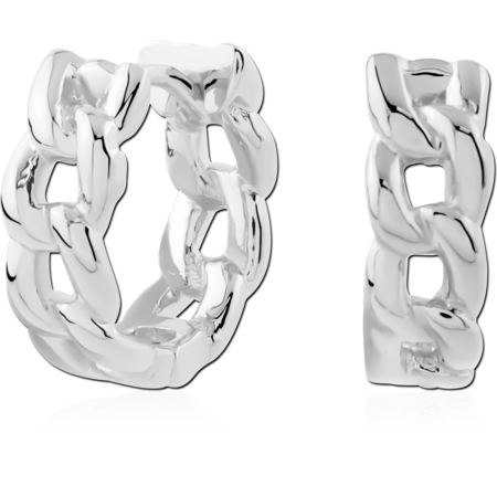 STERLING SILVER 925 PLATED HUGGIES PAIR