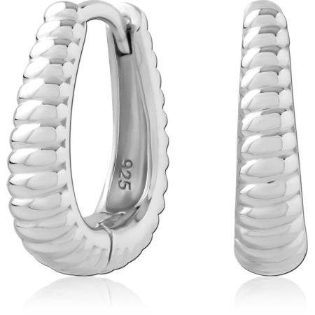 STERLING SILVER 925 PLATED HUGGIES PAIR