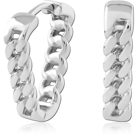 STERLING SILVER 925 PLATED HUGGIES PAIR