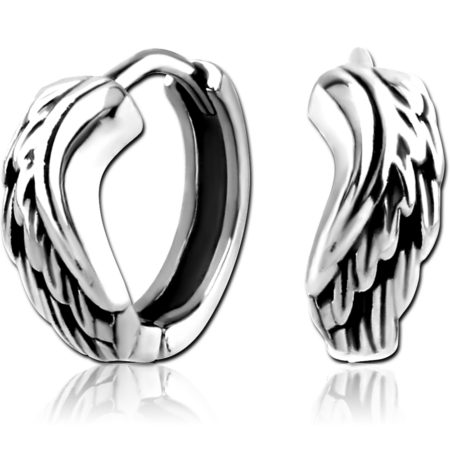 SURGICAL STEEL HUGGIES PAIR - WINGS